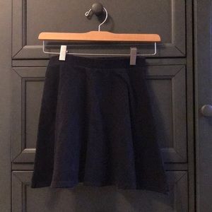 Short Black A-Line Skirt